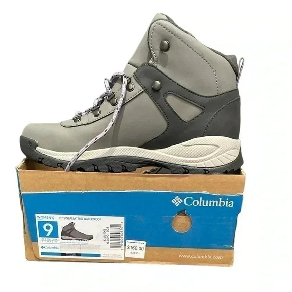 Columbia Women's Yoncalla Mid  Waterproof Stratus Dusty Iris Shoe sz 9 - Picture 1 of 7